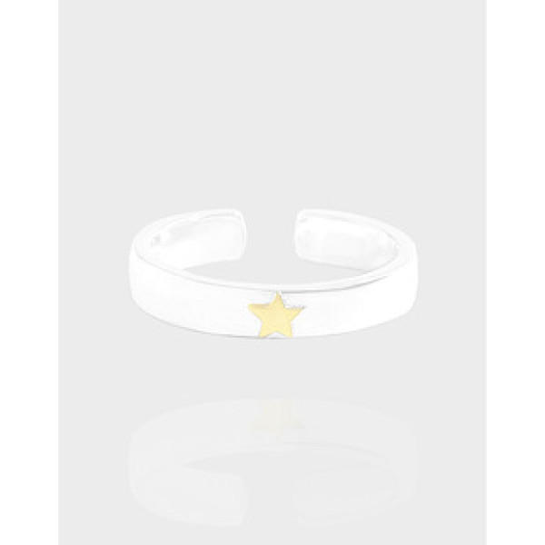 A41163 stars adjustable sterling silver s925 ring