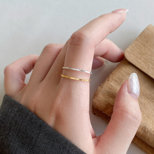 A45151 s925 sterling silver sweet dainty simple ring