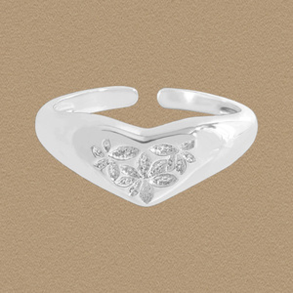 A45083 heart sterling silver s925 heartshape ring