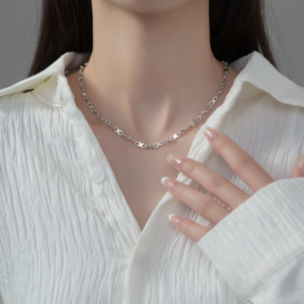 A38350 s925 sterling silver thai vintage design unique necklace