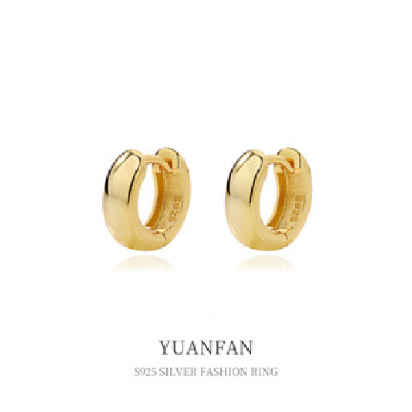 A39724 sterling silver simple grade vintage earrings