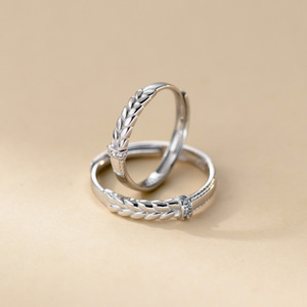 A45430 s925 sterling silver trendy sweet simple rhinestone ring
