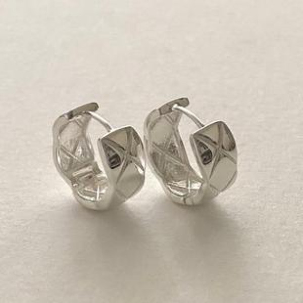 A37160 925 sterling silverX earrings