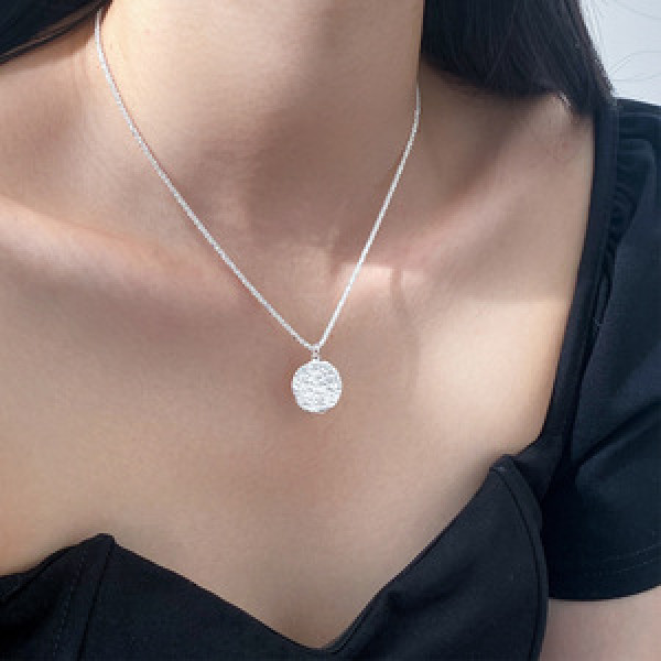 A46021 s925 silver dainty simple bar starts necklace