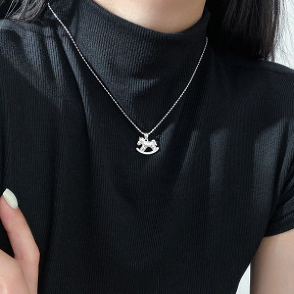 A46236 s925 silver sweet dainty necklace