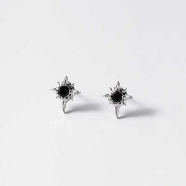 A44716 s925 sterling silver dainty simple rhinestone stud earrings