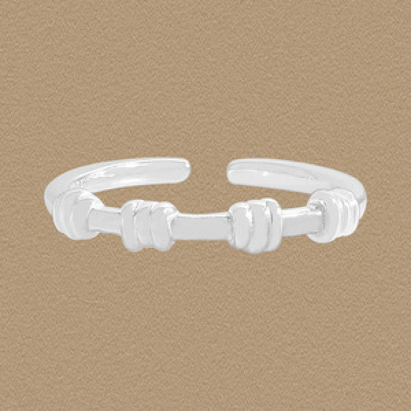 A45074 spiral sterling silver s925 adjustable ring