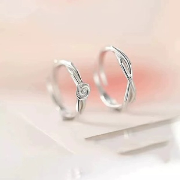A41942 s925 sterling silver trendy rose