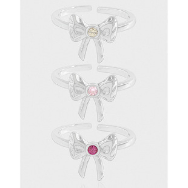 A42810 design cubic zirconia butterfly sterling silver s925 ring