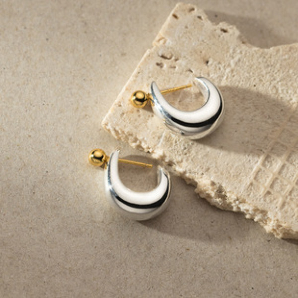 A37964 s925 sterling silver grade elegant earrings