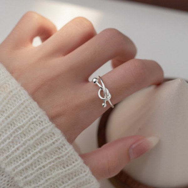 A38336 s925 sterling silver unique fashion simple ring