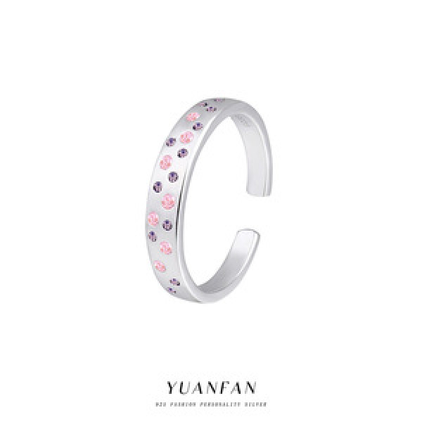 A43634 s925 sterling silver adjustable fashion unique ring