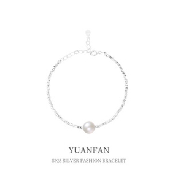 A39342 sterling silver elegant charm grade bracelet
