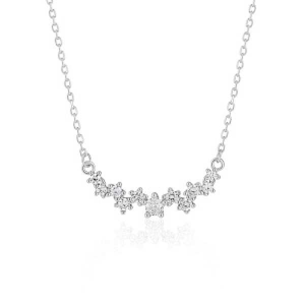 A44706 starts s925 sterling silver elegant necklace
