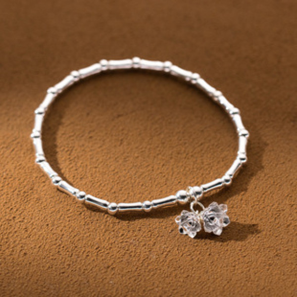 A40233 s925 sterling silver charm design trendy bracelet