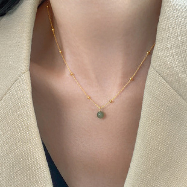 A43436 s925 silver vintage simple ethnic elegant necklace