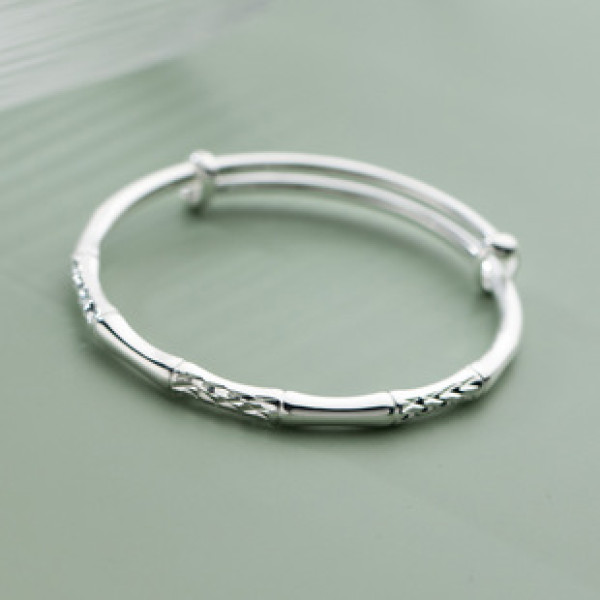 A38766 silver design bangle elegant bracelet