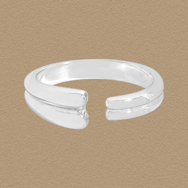 A45903 double layered teardrop adjustable sterling silver s925 ring