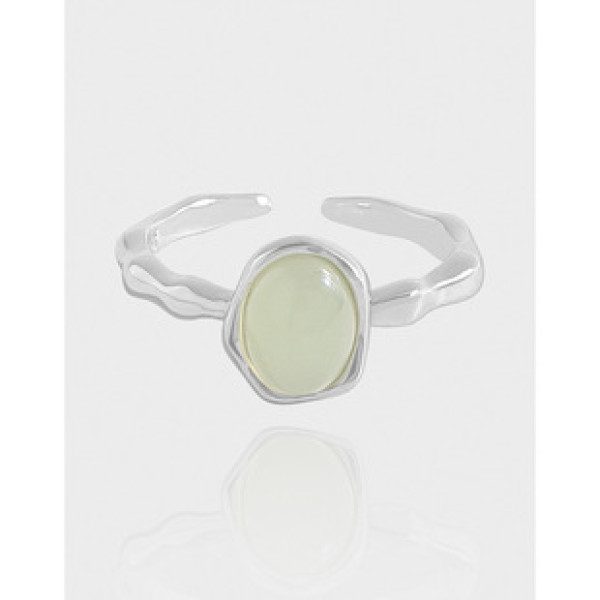A43287 design simple crystal sterling silver s925 ring
