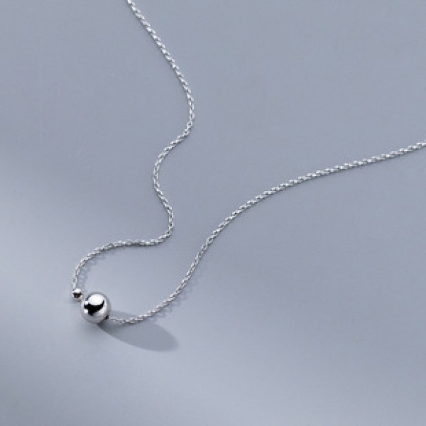 A41544 s925 sterling silver big design simple necklace