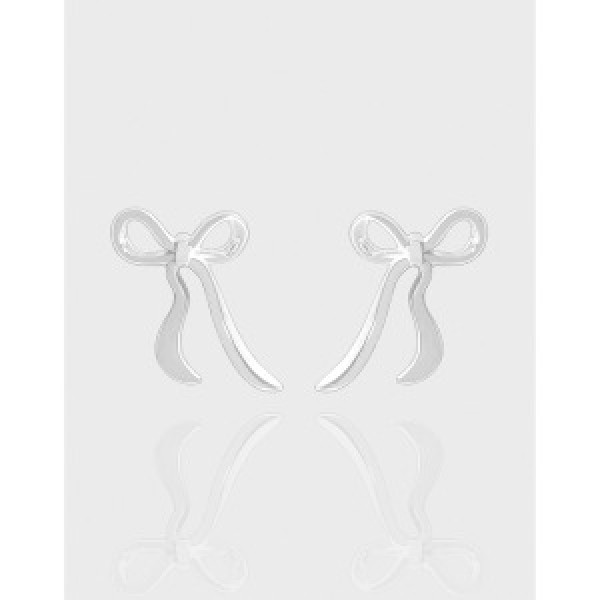 A43959 butterfly stud sterling silver s925 earrings