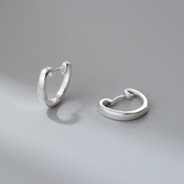 A43863 s925 sterling silver trendy sweet heart stud earrings