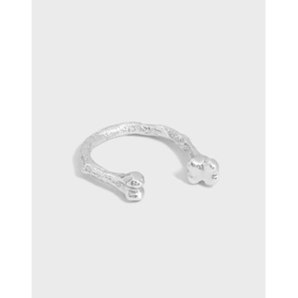 A31851 simple s925 sterling silver adjustable ring