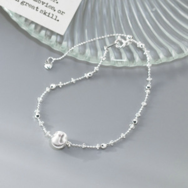 A46229 s925 silver cateye charm bracelet
