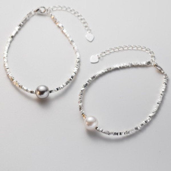 A39247 s925 sterling silver charm grade necklace bracelet