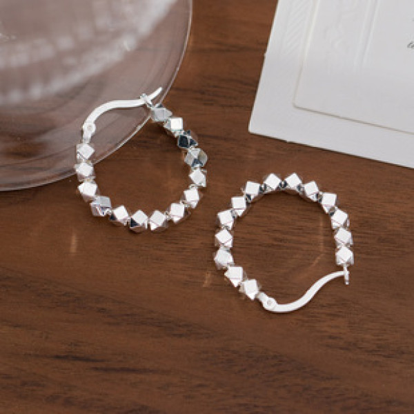 A40159 s925 sterling silver trendy design elegant earrings