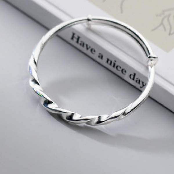 A38472 silver bangle vintage design bracelet