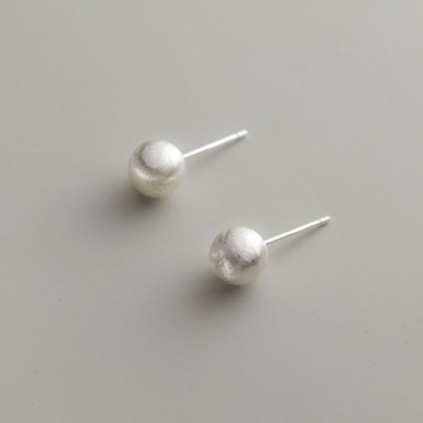 A39201 s925 sterling silver bead stud fashion simple earrings