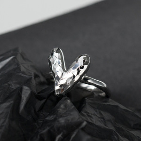 A45933 s925 sterling silver fashion sweet heart ring