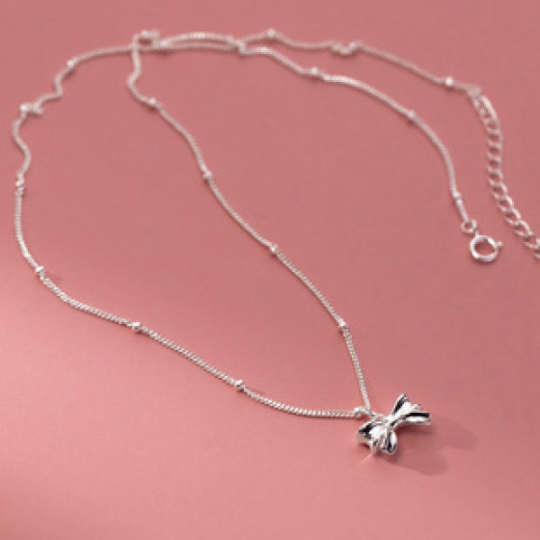 A39495 s925 sterling silver butterfly trendy cute elegant grade necklace