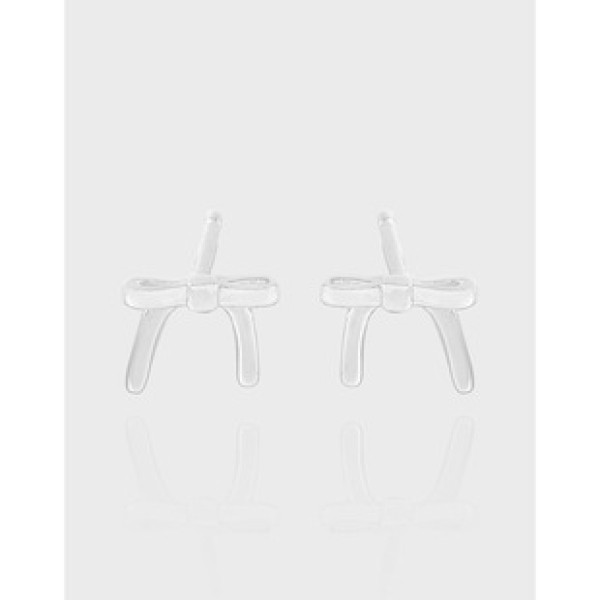 A42422 design butterfly stud sterling silver s925 earrings