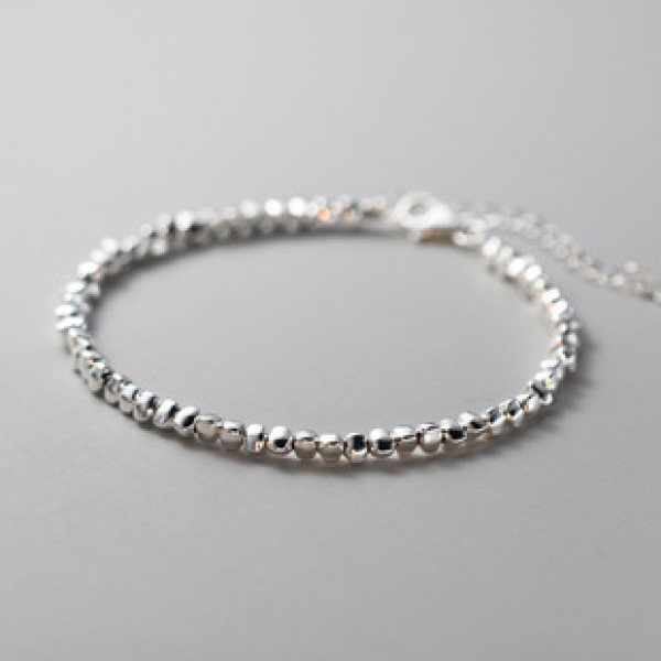 A39813 s925 sterling silver simple triangle charm design elegant bracelet