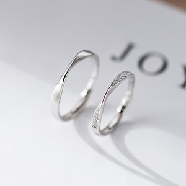 A45117 s925 sterling silver dainty simple fashion ring