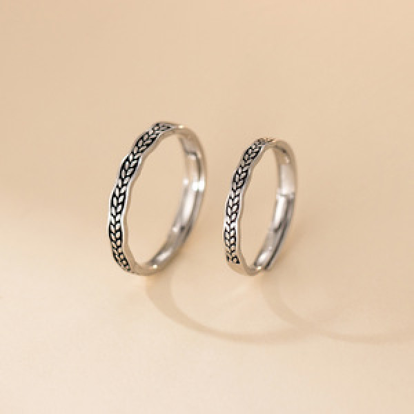 A45744 s925 sterling silver vintage dainty thai ring