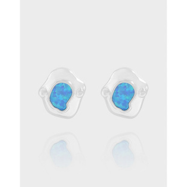 A38691 design opal quality stud sterling silver s925 earrings