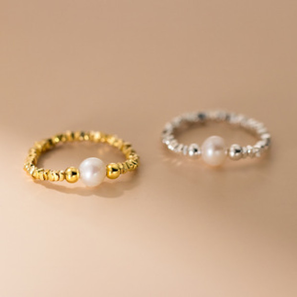 A43340 s925 sterling silver circle fashion ring