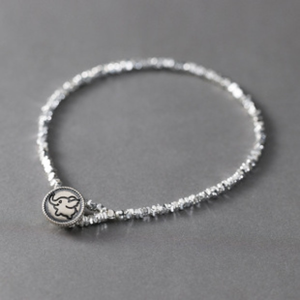 A43183 s925 silver unique vintage thai big elephant charm design bracelet