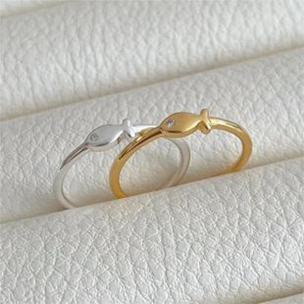 A43202 sterling silver simple fashion adjustable ring