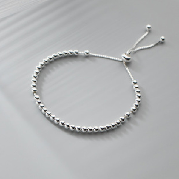 A38052 s925 sterling silver charm simple design bracelet