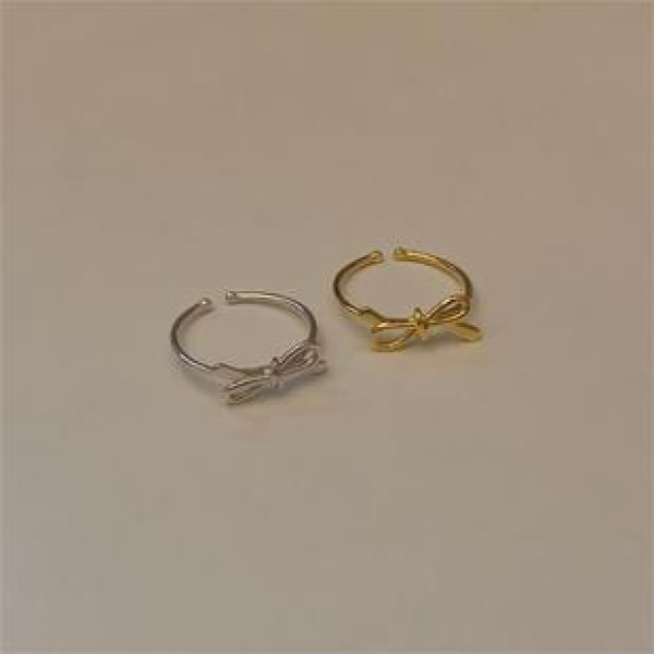 A43203 simple s925 sterling silver butterfly design unique ring