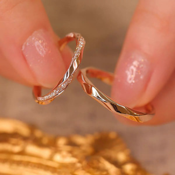 A44923 s925 sterling silver dainty simple elegant rhinestone ring