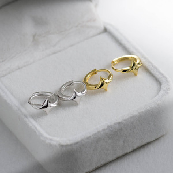 A44262 s925 sterling silver fashion simple earrings