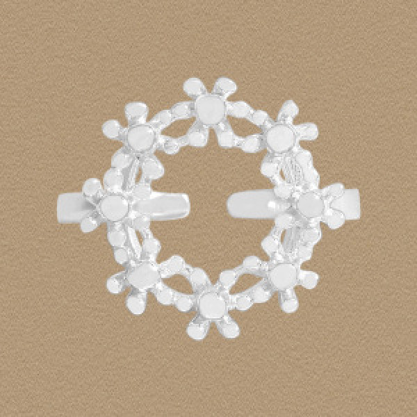 A44647 fashion flower adjustable sterling silver s925 ring