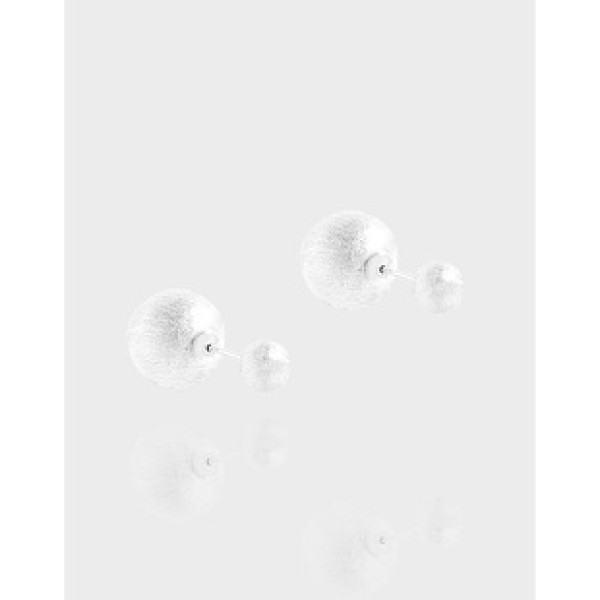 A40075 design big ball stud sterling silver s925 earrings