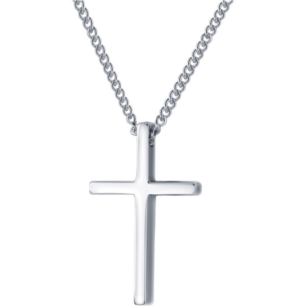 S0005 925 sterling silver dainty cross charm pendant necklace