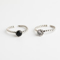 A32479 s925 sterling silver vintage trendy unique ring